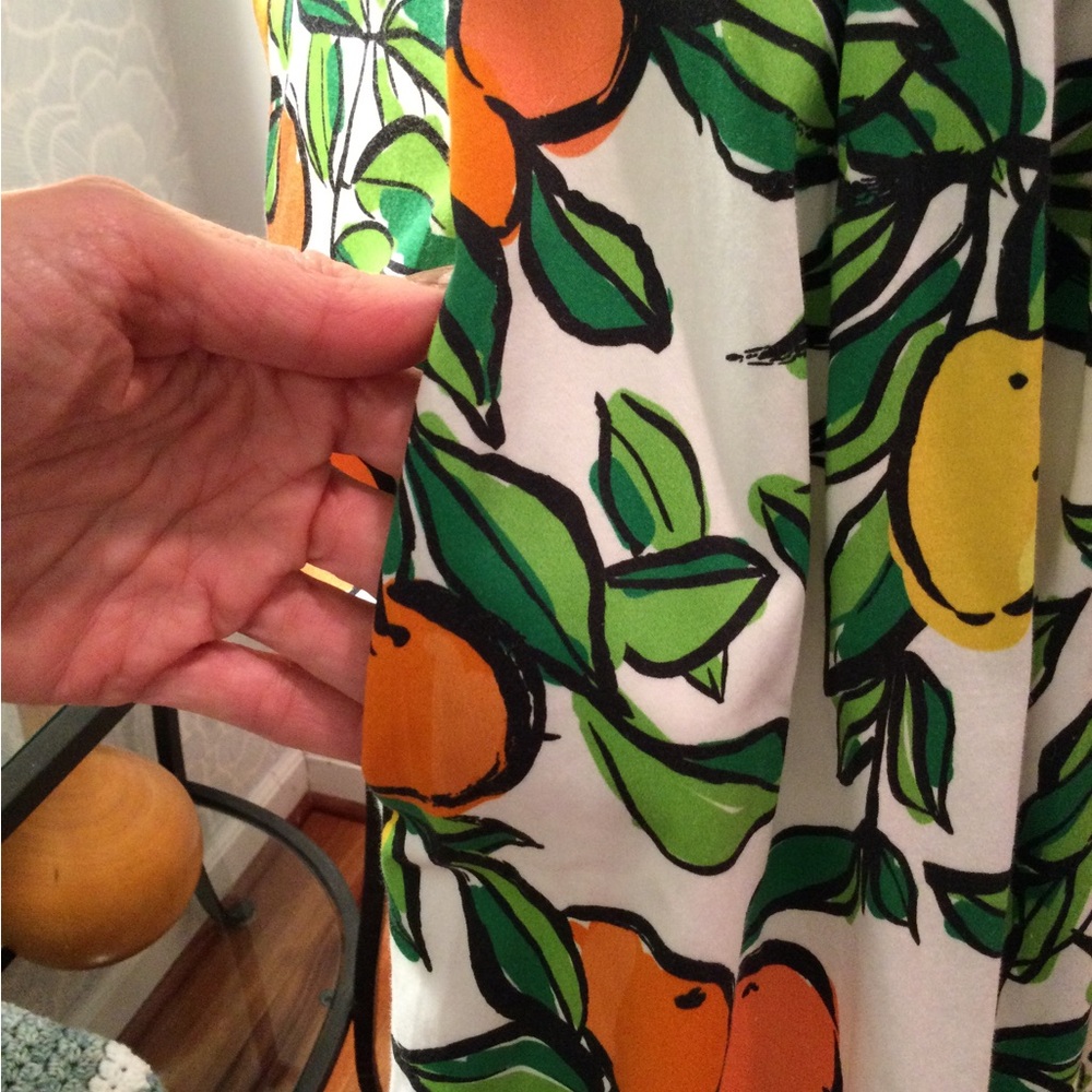 PRICE DROP! Gorgeous Citrus Print Dress w pockets - Picture 10 of 16